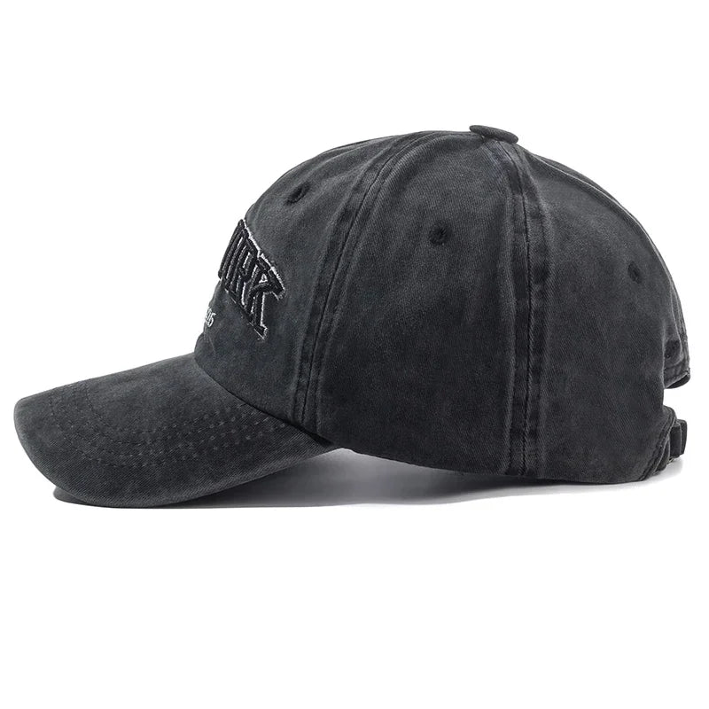 New York Washed Cotton Cap For Men Women