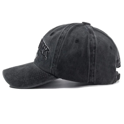 New York Washed Cotton Cap For Men Women