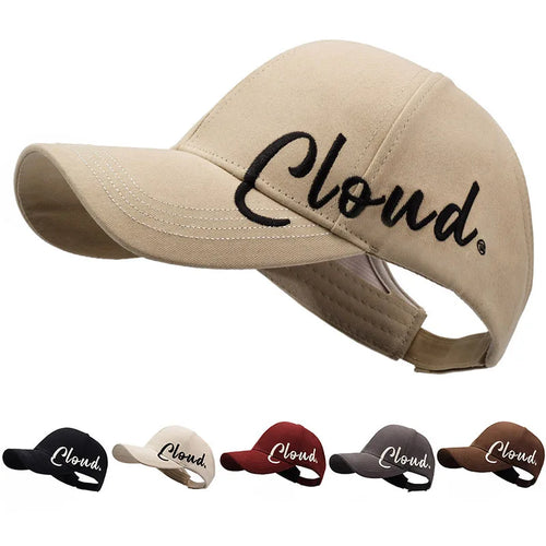 Fashionable Street Style Embroidered Letter Ponytail Hat or Women