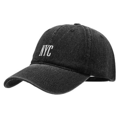Versatile Spring Summer Denim Baseball Cap