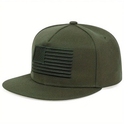 American Flag Embroidery Hip Hop Hats Outdoor Adjustable Casual Baseball Caps Sunscreen Hat