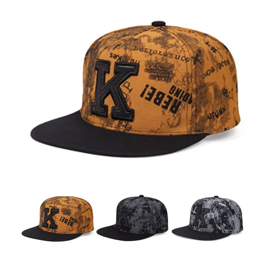 2026 spring/summer Printed K Letter Baseball Cap Young Men and Women