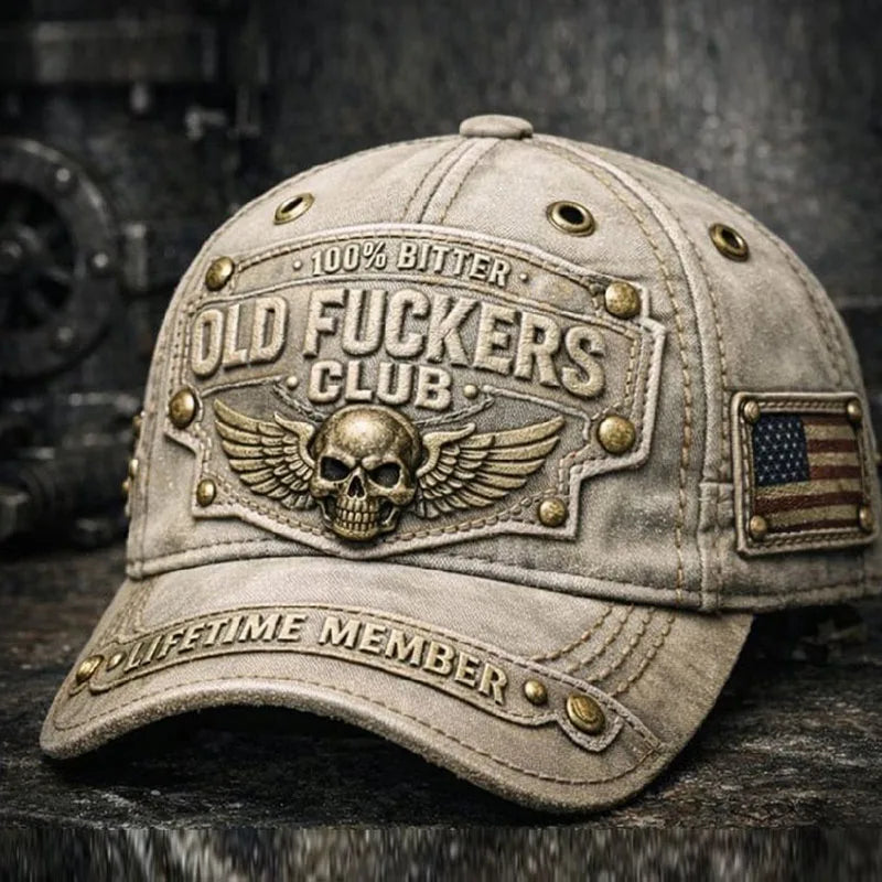 Skull Printed Letter Baseball Cap Men Women