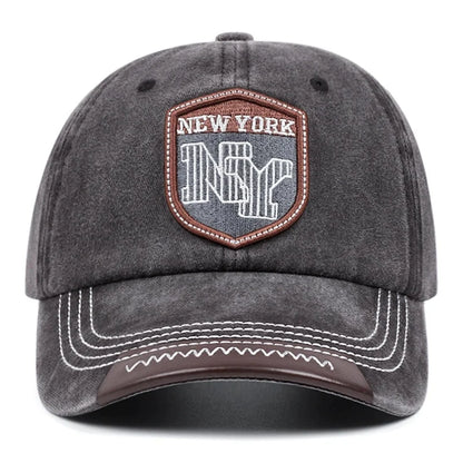 Unisex Adjustable NY Embroidery Baseball Cap All Seasons