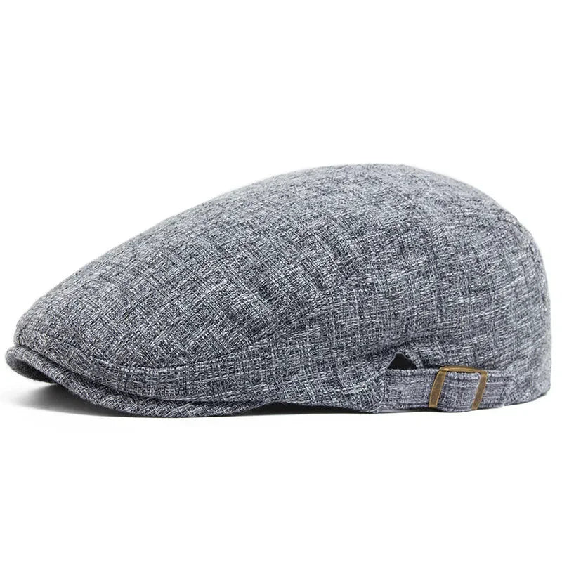 Spring And Summer Cotton Solid Newsboy Caps