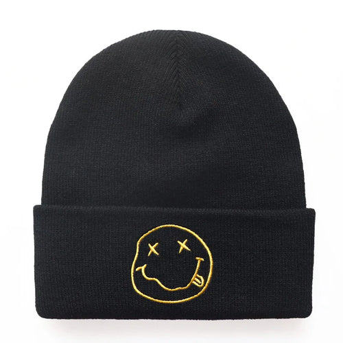 Winter Women Men's Caps Embroidered Knitted Hat Cycling Caps Warm Knitted Hats