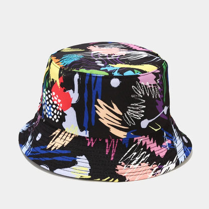 Fashion Plant Printing Pattern Fisherman Hat Spring and Summer