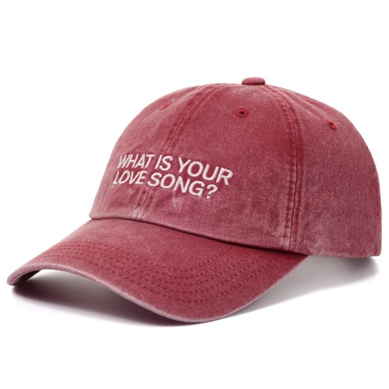 Kpop "What Is Your Love Song" Same Knitted Embroidery Caps