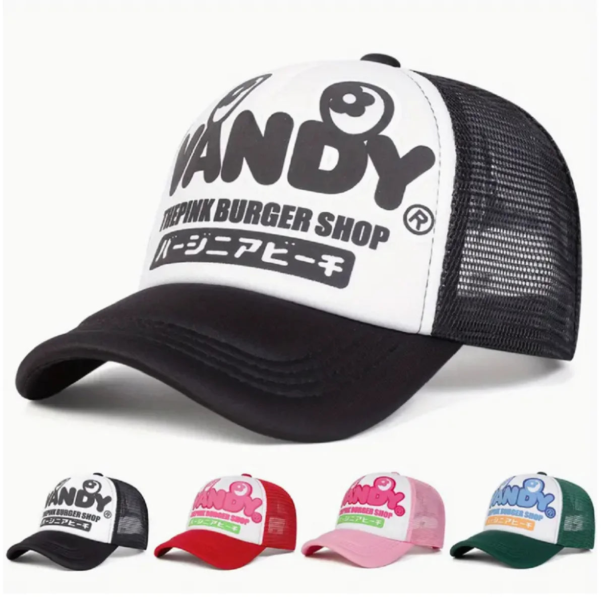 Vandy Japanese Printed Men's Mesh Cap Baseball Cap  Hip-Hop Cap Women's