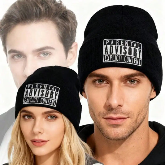 Men's, Women's, Couple's, Letter Embroidered Autumn And Winter Warm Knitted Hat