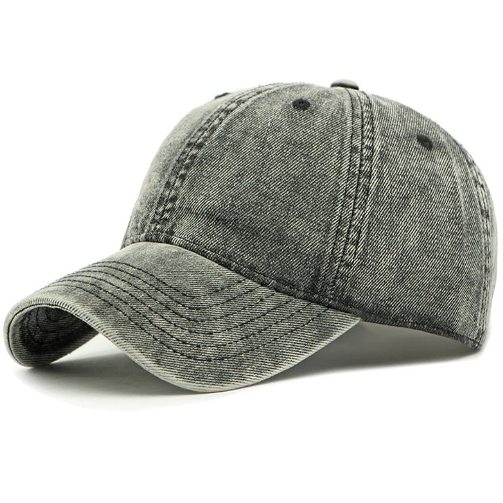Baseball Cap Men Women Washed Cotton 6 Panels Baseball Hat