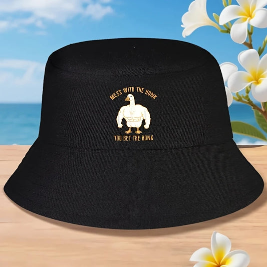 Funny Goose Bucket Hat with "Mess with The Honk You Get The Bonk"