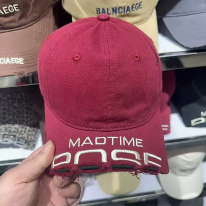 Top Version Letter Embroidery Women Men Baseball Caps Washed Vintage Baseball Hats Unisex Casual Golf Snapback Hat