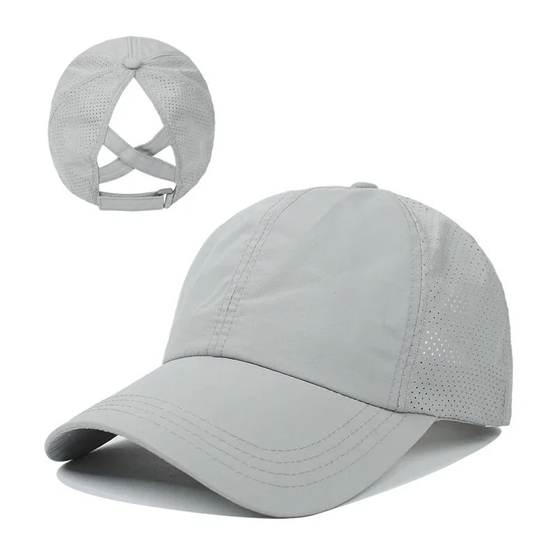 Summer Solid Color Baseball Caps Golf Wear Women Sport