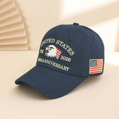 Letter Washable Anniversary Celebration European and American Baseball Cap