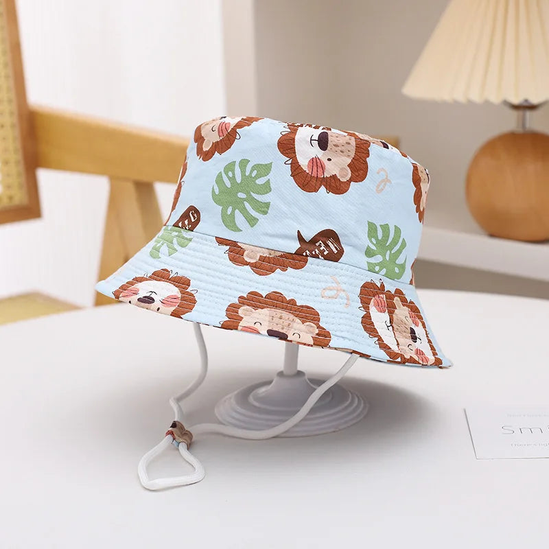 Children Panama Hat Spring Summer Baby Fisherman Hat For Boys Girls Bucket Hats