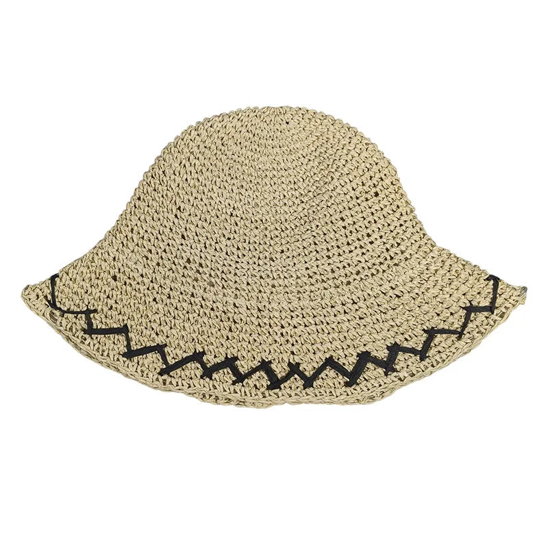Summer Sun Protection Hat Beach Straw Fisherman's Hat
