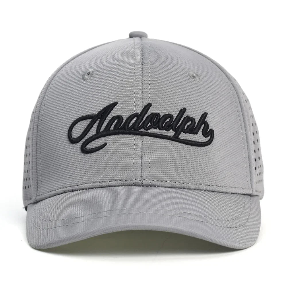 Mesh Short Brim Back Closed Baseball Cap Men Women