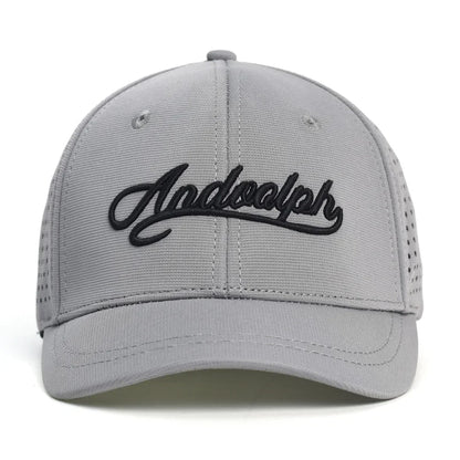 Mesh Short Brim Back Closed Baseball Cap Men Women