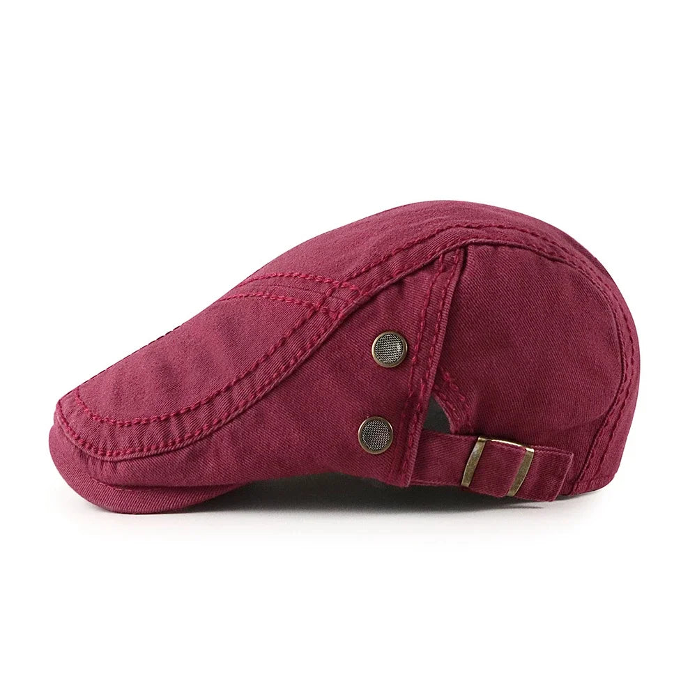 Top Level Men's Berets Hats Casual Cotton Newsboy Caps