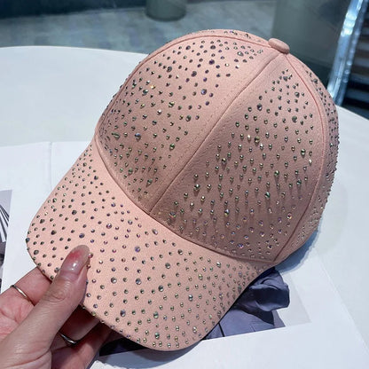 Full Body Rhinestone Baseball Cap Men Women