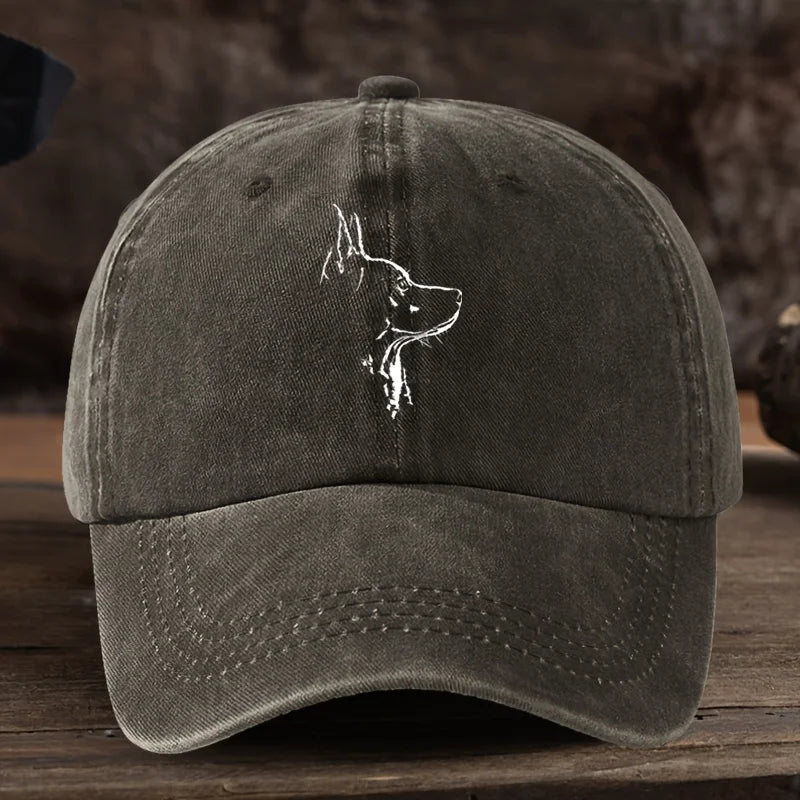 Men' & Women' Wolf Head Print Baseball Cap