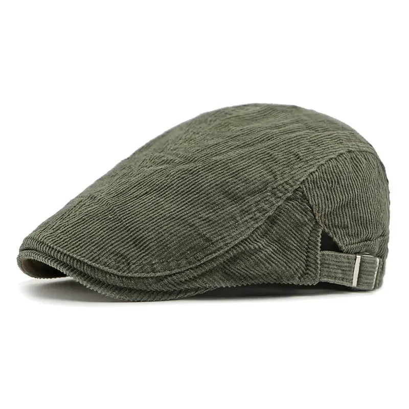 Spring And Autumn Polyester Print Newsboy Caps Flat Cap