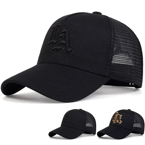 Unisex Letter Embroidery Baseball Net Caps Spring Summer