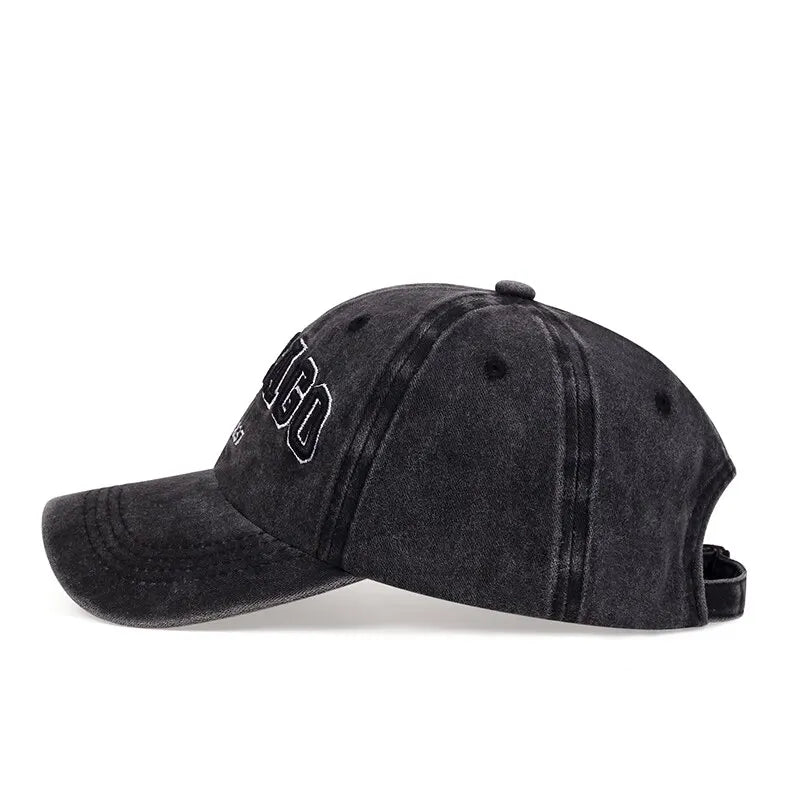 Letter Chicago Baseball Cap Men Women Spring Summer