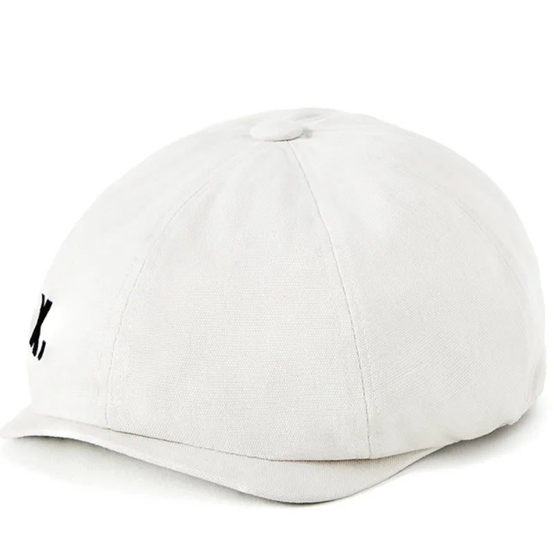 Dad Cotton Beret Male Casual Ivy Cap Lady Classical Octagonal Caps Men