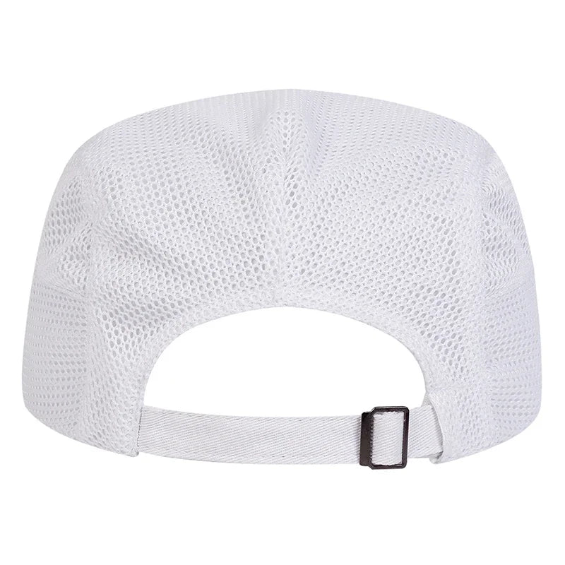 Men New York Label Mesh Breathability Newsboy Caps