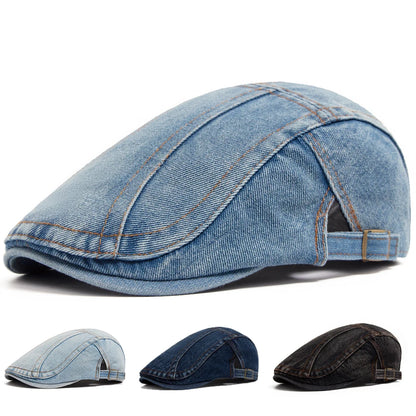 Women's Beret Fashion Denim Vintage Newsboy Cap