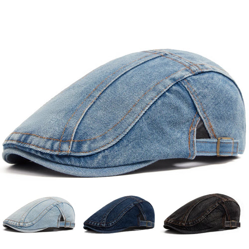 Women's Beret Fashion Denim Vintage Newsboy Cap