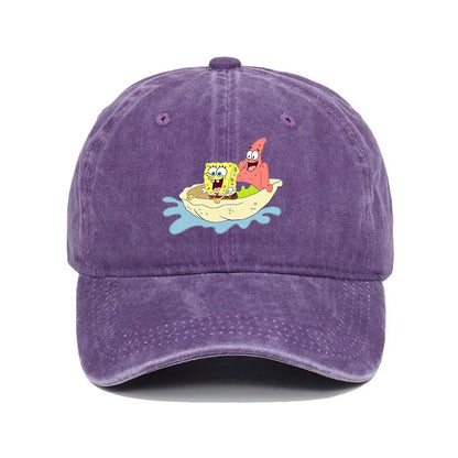 Fashion Cute SpongeBobs Baseball Cap Movie Cartoon Role Adult Men Women