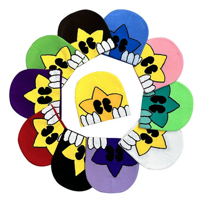 Fashion Printed Knitted Hat Women Men Couple Warm Y2k Beanies Bonnet Wool