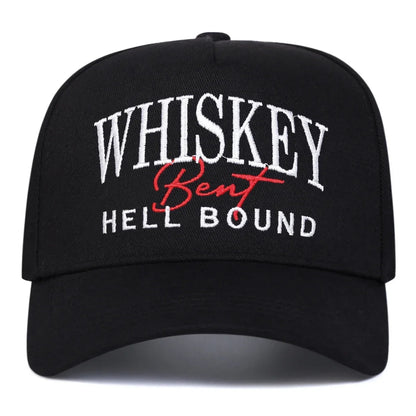 Unisex Whiskey Letter Embroidery Baseball Caps Spring Autumn