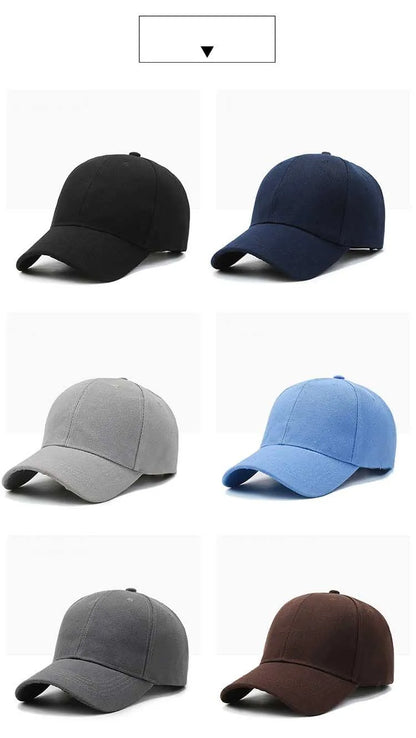 Unisex Cap Casual Plain Baseball Cap Adjustable Snapback Hats Hip Hop Cap Street Dad Hat