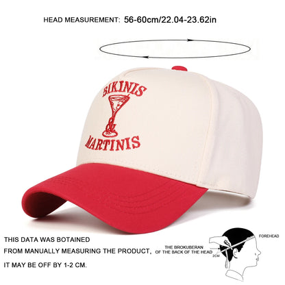 Unisex Bikinis Martinis Embroidery Baseball Caps Spring Autumn