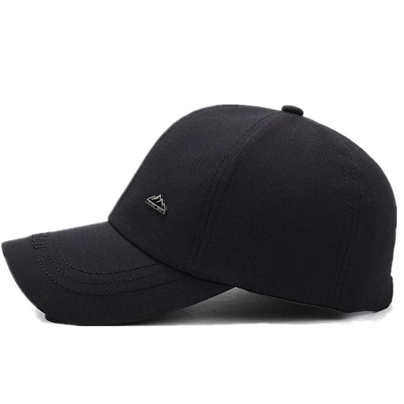 Men Solid Color Cap Outdoor Fashion Fishing Baseball Cap