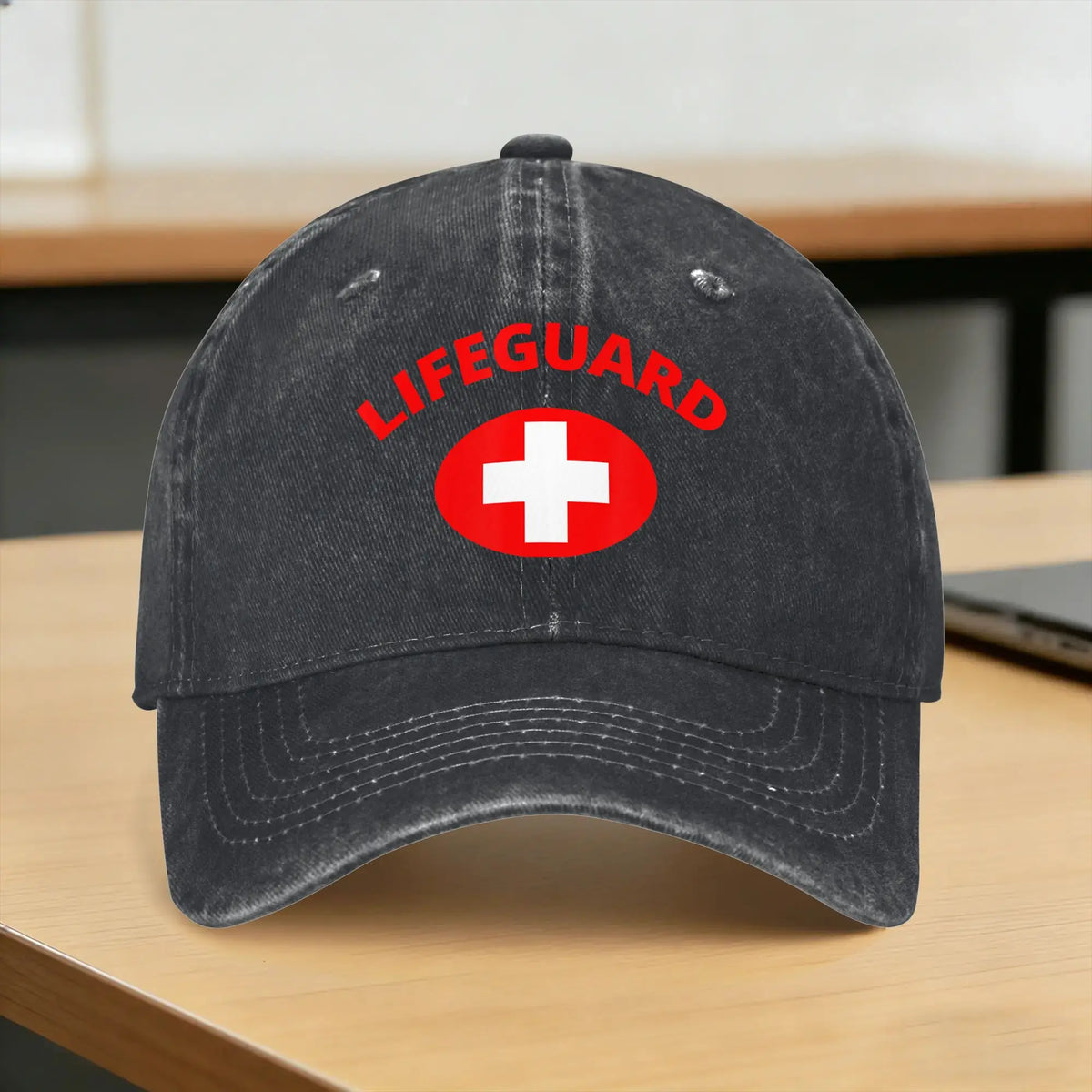 Washed Baseball Cap Lifeguard Summer