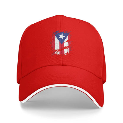 Puerto Rico Flag Print Cap Outdoor Baseball Caps Men's Hats Women's