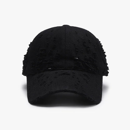 Spring Soft-Top Washed Distressed Curved Brim Baseball Cap