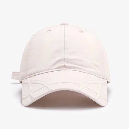 High-Quality Vintage Washed Distressed Denim Baseball Cap