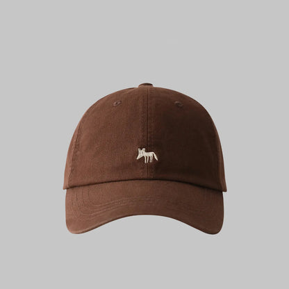 Muji Little Fox Embroidered Baseball Cap
