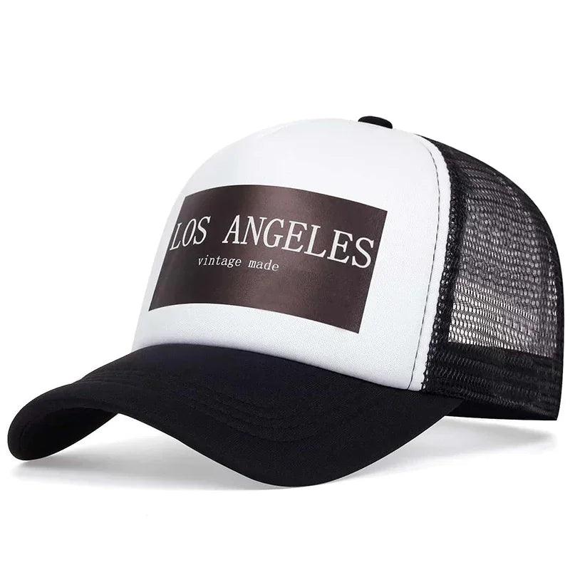 Unisex Los Angeles Print Baseball Net Caps Spring and Summer