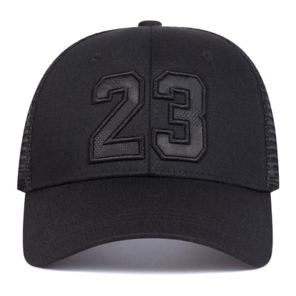 Unisex 23 Embroidery Baseball Net Caps Hip Hop Cap Spring Summer