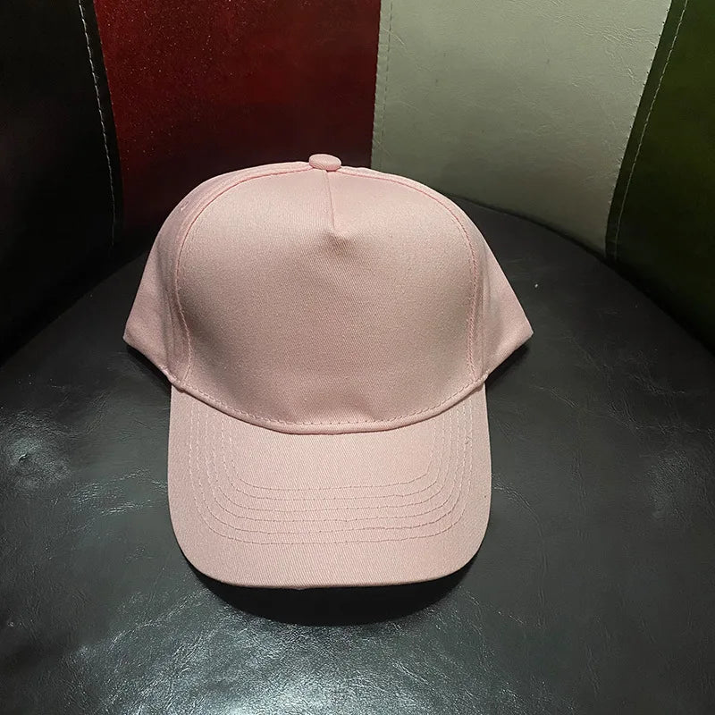 Unisex Solid Color 5 Panel Baseball Cap Trendy Casual Sport Hat