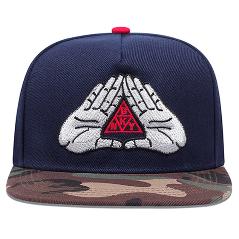 New Fashion Hip Hop Palm Embroidery Baseball Cap