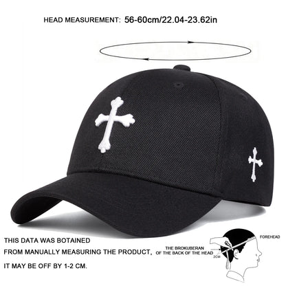Unisex Alien Cross Embroidery Side Nyc New Work Baseball Caps Spring and Autumn