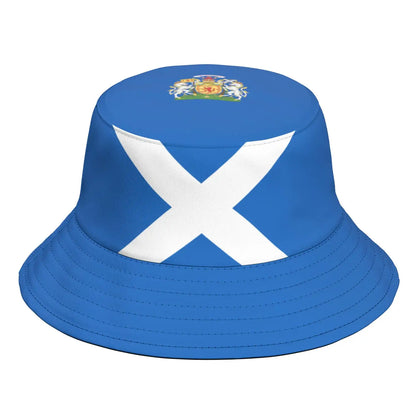 Scotland Fisherman Hats Custom Made Name Number Team Logo Bucket Cap Country Travel